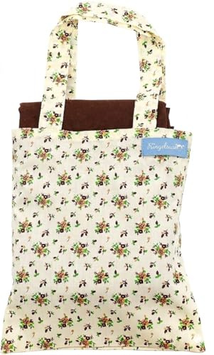 Ringelsuse Picknickdecke Campingdecke Picknick Decke Braune Lilie mit Tragetasche 102 x 132 cm 100% Baumwolle Fair-Trade