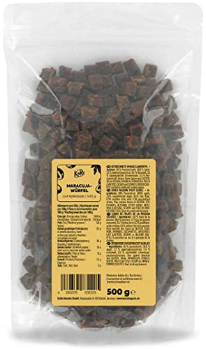 KoRo - Passionsfrucht-Würfel 500 g - Hoher Ballaststoffgehalt - Vielseitig verwendbar - Im Vorteilspack