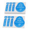 Sourcingmap 50pcs Dust Removal Stickers, Computer Cellphone Tablet Screen Cleaning Decals, 8 x 5cm Laptop Absorber LCD Dusting Stickers Tools for Cell Phone Tempered Glass Screen Film