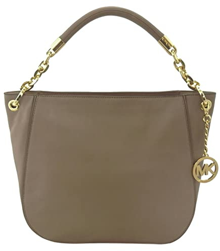 Michael Kors Stanthorpe Dark Taupe Leather Shoulder Bag