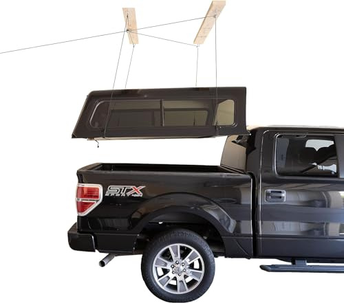 HARKEN Garage Storage Ceiling Hoist | 4 Point System | For 10ft Ceilings up to 200lbs/90kg Max Load | 8:1 Mechanical Advantage | Model 7806