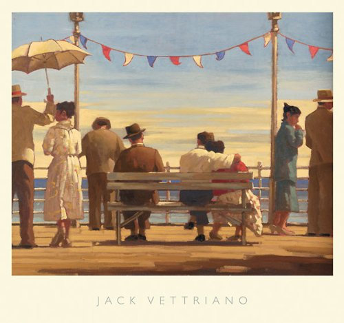 Jack Vettriano – Der Pier Kunstdruck (72,39 x 67,95 cm)
