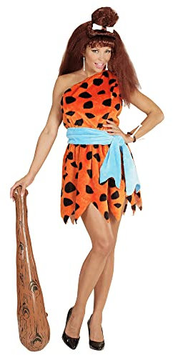 W WIDMANN MILANO Party Fashion - Costume femme de l'âge de pierre, robe, femme de la jungle, néandertalienne, déguisement, carnaval