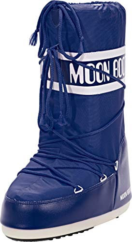 Moon Boot 140044, Stivali Invernali Unisex, Materiale suola: Gomma, Blu, 42-44