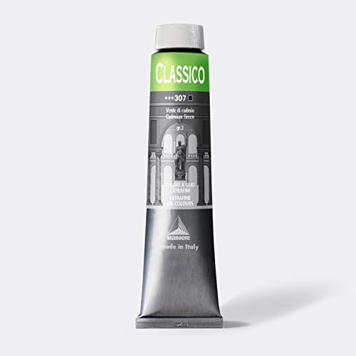 MyMeli Oil Paint, Classico 307, Cadmium Green, 324307, 6.8 fl oz (200 ml)