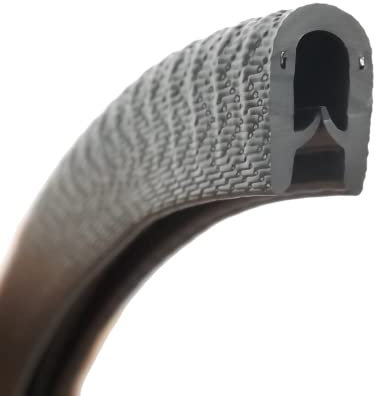 The Metal House Standard black rubber car edge protective trim 14mm x 8.5mm FITS 1mm - 3mm