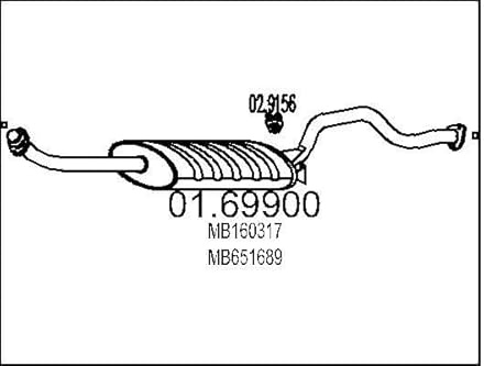 MTS Company 01.69900 Endschalldämpfer