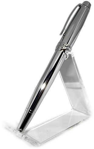 CROSS Bailey Chrome Fountain Pen, Medium Point, Stainless Steel Nib, Classic Style