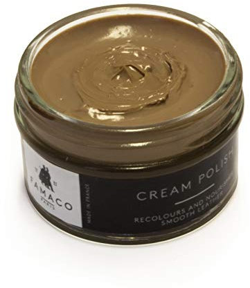 Famaco - Cirage Chaussure - Crème de Beauté - BAMBOU - Pommadier 50 ml - Ravive les couleurs - Imperméabilise - Brillance longue durée