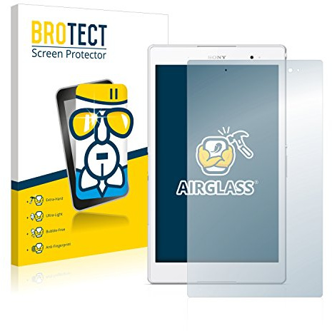 BROTECT Schutzglas für Sony Xperia Z3 Tablet Compact SGP621 Schutzfolie Made in Germany Panzer Folie Glas Displayschutz [ 9H, Anti-Fingerprint]