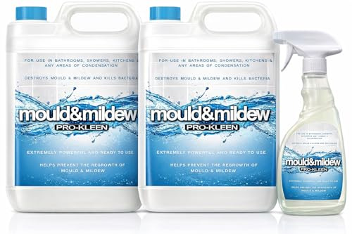 10L + 750ml of Pro-Kleen Mould & Mildew Remover, Killer & Cleaner - Super Concentrate Spray