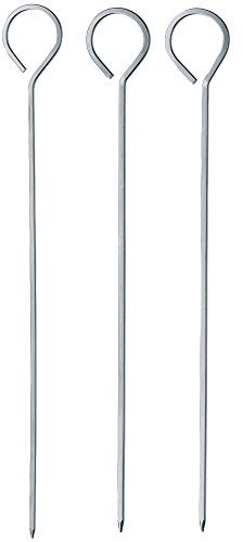 Kela 11214 Schaschlik-Spieße-Set Pincho, Edelstahl, Silber, 25 x 1 x 1 cm