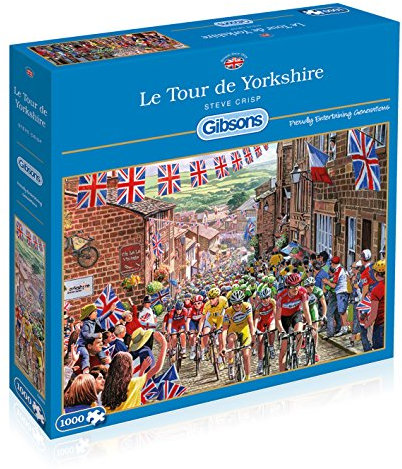 Le Tour de Yorkshire 1000 Piece Jigsaw Puzzle | Multi-Puzzle | Sustainable Puzzle for Adults | Premium 100% Recycled Board | Great Gift for Adults | Gibsons Games