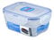 LocknLock CLASSIC Frischhaltedose | 550 ml | 14,5 x 11 x 6,7 cm | 100 % luft- und wasserdichte Vorratsdose | Spülmaschinen-, und Mikrowellengeeignet | BPA-Frei | 4-fach Sicherheits-Verschluss
