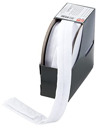 Prym 992102 Hook and Eye Tape, Polyamid, White, Hakenabstand 19 mm, weiß, 7 m