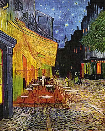 1art1 Vincent Van Gogh Poster Terrasse des Cafés An Der Place Du Forum In Arles Am Abend, 1888 Kunstdruck Bild 50x40 cm