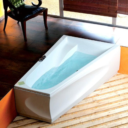 Raumsparwanne CHIQUITA R 170x100cm, Ausführung Rechts, mit Wannenfüssen