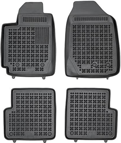 REZAW PLAST 201419 Fußmatten Set Gummimatten Vorne und Hinten Matten schwarz Kompatibel mit TOYOTA COROLLA ZZE12, NDE12, ZDE12 COROLLA Kombi E12J, E12T
