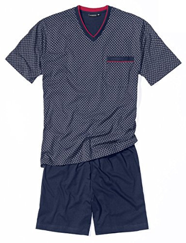 Götzburg Herren 451456-4008 Zweiteiliger Schlafanzug, Blau (Navy 7013), XX-Large (Herstellergröße: 56)