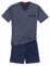 Götzburg Herren 451456-4008 Zweiteiliger Schlafanzug, Blau (Navy 7013), XX-Large (Herstellergröße: 56)