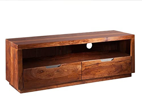 MASSIVMOEBEL24.DE Sheesham massiv Holz Möbel lackiert TV-Board Palisander massiv Möbel Massivholz walnuss Duke #122