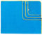 Sowel® Strandtuch XXL, 200x160 cm, Partner und Familien Badetuch, Groß, 100% Bio-Baumwolle, Flauschig, Frottee, Velours, Damen und Herren, Blau/Gelb