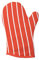 Classic Butcher's Stripe Oven Gauntlet in Red