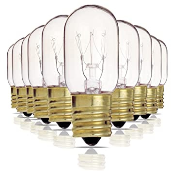 Satco S3911-15 Watt T7 Incandescent Light Bulbs - 2700K (10 Pack)