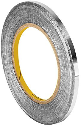 TapeCase 427 Aluminium-Klebeband aus Aluminium/Acryl, 1,5 cm x 60 m, glänzendes, silbernes Aluminium-Klebeband, umgewandelt von 3M 427, 65-300 Grad F Leistungstemperatur, 0,0046 Zoll Dicke, 60 Yd. Länge: 0,9 cm Breite, Rolle