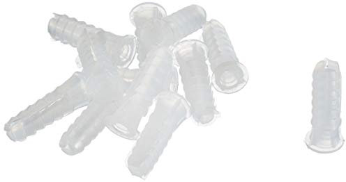 Sysfix 2120600 - Pack de 25 tacos de fijación para pared (polietileno de baja densidad/LDPE, 6 x 22 mm, 3 patas) color blanco