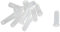 Sysfix 2120600 - Pack de 25 tacos de fijación para pared (polietileno de baja densidad/LDPE, 6 x 22 mm, 3 patas) color blanco