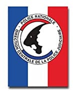 DCPJ Aufkleber Sticker Direction Centrale de la Police judiciaire 5x7cm#A3660