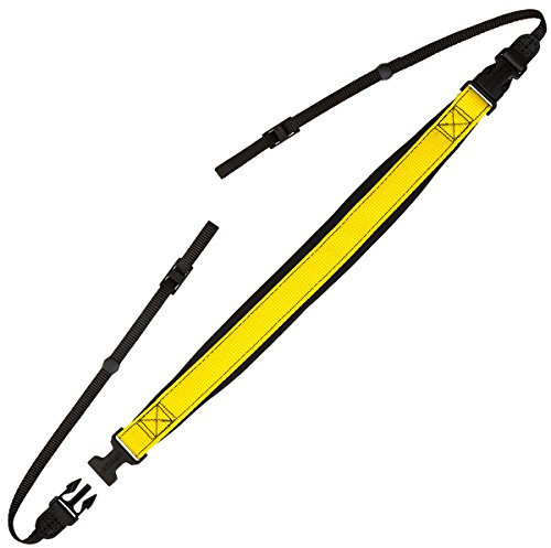 OP/TECH USA Envy Camera Strap – Neck Strap with Quick Release – Adjustable & Comfortable for DSLR, Mirrorless, and Compact Cameras – Yellow - Made in USA