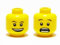 LEGO CITY - 10 seltene KÖPFE mit Doppelgesicht (hinten und vorne bedruckt) für Minifiguren Sammelfiguren