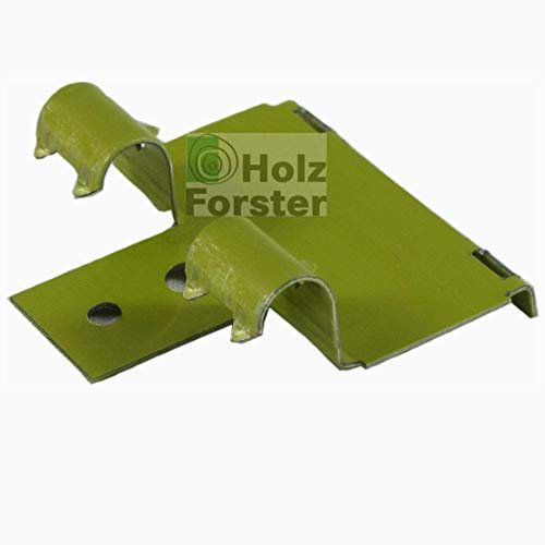 Früh Leistenklip 7/15 für Deckenleisten mit gerader Fräsung, 50 Stück, Grün, Kunststoff