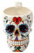 Pacific Giftware Kaffeebecher Day Of The Dead Sugar Skull weiß 9 x 10,5 x 15 cm, Keramik, Oval, Kaffeebecher, 14 oz