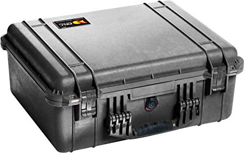 PELI 1550 Professioneller Koffer, IP67 Wasser- und Staubdicht, 33L Volumen, Ohne Schaum, Farbe: Schwarz
