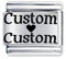 Personalised Custom Made Lovers Names Italian Charm - fits all 9mm Italian Style Charm Bracelets
