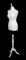 The Shopfitting Shop Mannequin/buste de couture femme de luxe taille 36/38 en bois blanc avec trépied