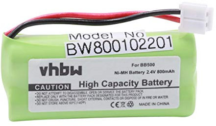 vhbw 1x Akku kompatibel mit Alcatel Versatis 50, 350, 250, 150 schnurlos Festnetz Telefon (800 mAh, 2,4 V, NiMH)