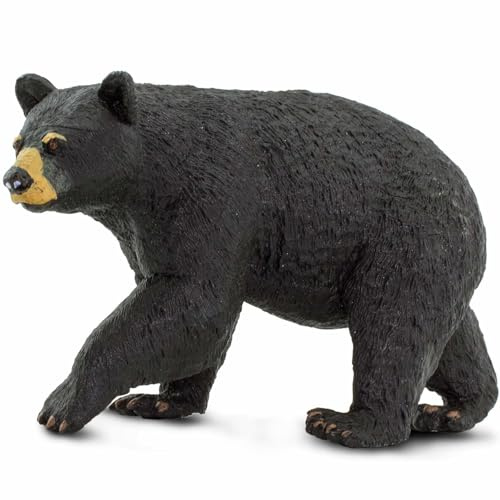 Safari Ltd. North American Black Bear Figurine - Detailed 4.5 Plastic Model Figure - Fun Educational Play Toy for Boys, Girls & Kids Ages 1+
