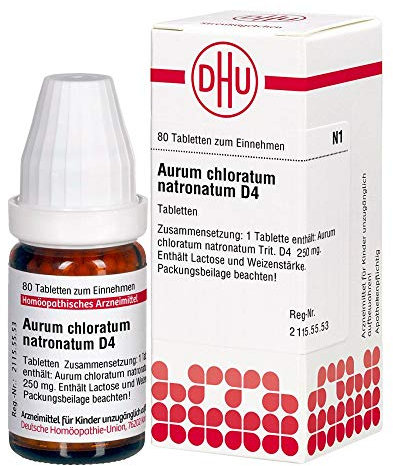 DHU Aurum chloratum natronatum D4 Tabletten, 80 St. Tabletten