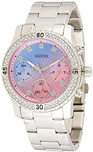 Guess Orologio Multi-quadrante Quarzo Donna con Cinturino in Acciaio Inox W0774L1