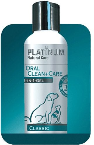 Platinum Mundreinigung+Pflege 3 in 1 Klassisch Natürliches Gel für Hunde & Katzen, 120 ml