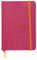 RHODIA 117312C - Raspberry Flexible Notebook - A6 - Lined - 144 pages - Ivory Clairefontaine Paper 90 g/m - Bookmark, Elastic Closure - Faux Leather Cover - Rhodiarama Collection