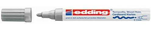Edding 4000 Paint Marker with Matt Ink Line Width 2-4 mm Silver