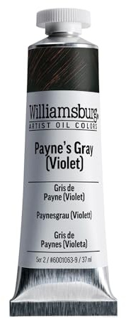 Williamsburg Artist Oil Colors, Payne's Gray (Violet), 37 ml Tube