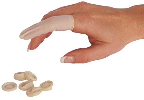 Höga Soft-Hand Latex-Fingerlinge puderfrei, large, 1er Pack (1 x 100 Stück)