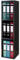VCM Holzregal stehend | platzsparender Aktenschrank | Maße: H. 107 x B. 34 x T. 30 cm | Elegantes Regal stehend | Büroregal – Offas 3 Fach