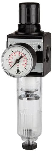 RIEGLER 100482-C 34-K 10-HA Filterregler »multifix«, PC-Behälter, BG 3, G 3/4, 0,5-10 bar, HA, 1Stk